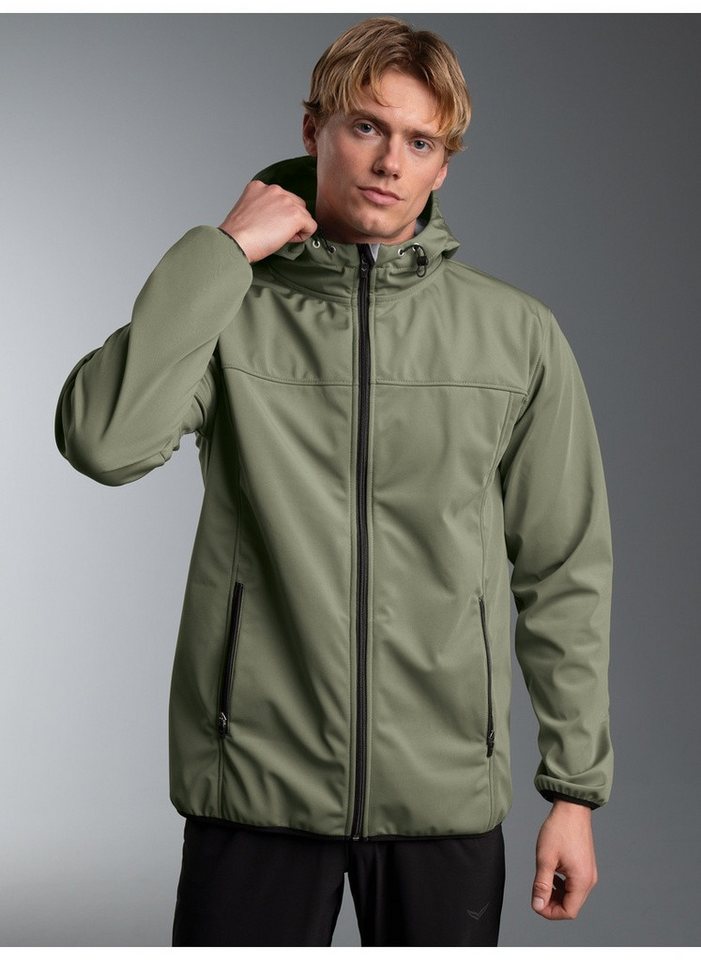 Trigema Softshelljacke TRIGEMA Klassische Softshell–Kapuzenjacke (1-St) – Bild 3 von 4