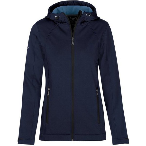Trigema Softshelljacke TRIGEMA Taillierte Softshell–Kapuzenjacke (1-St)