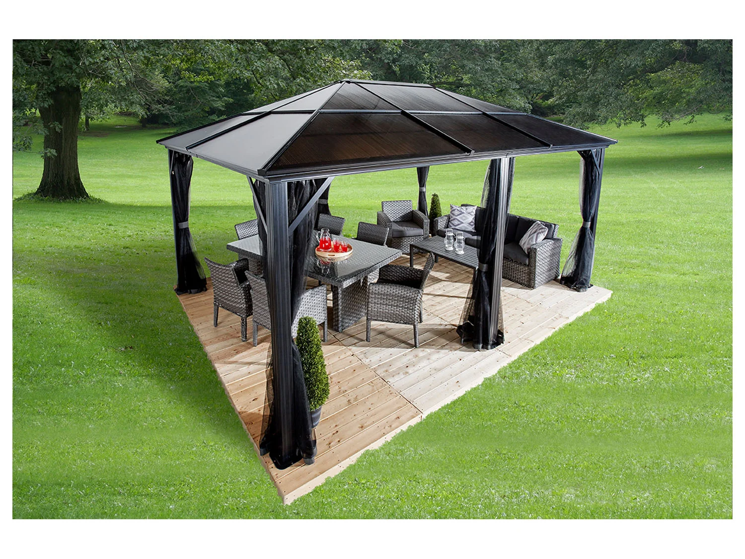 SOJAG CANADA Aluminium Pavillon »Meridien«, 12 x 16 – Bild 3 von 4
