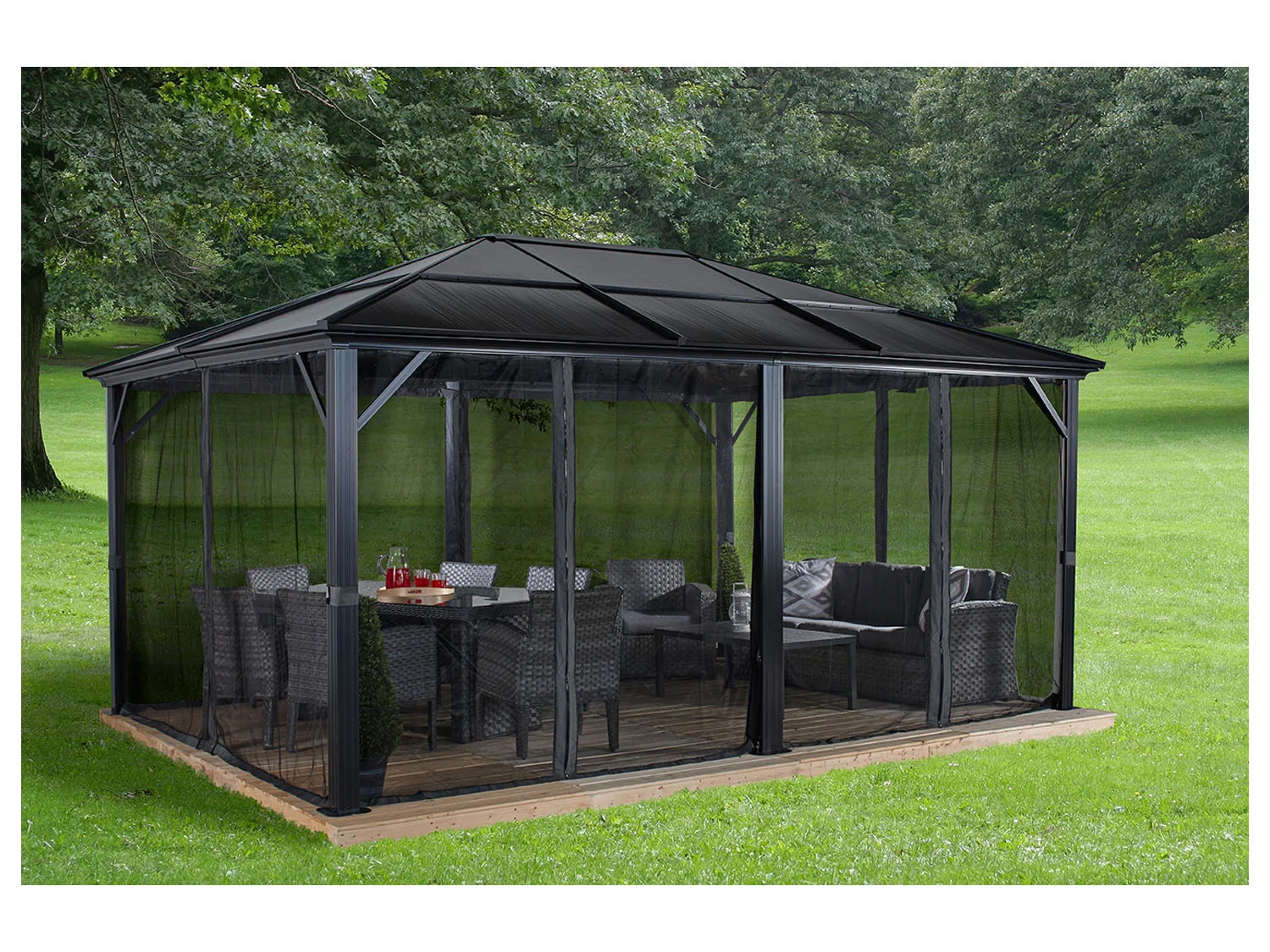 SOJAG CANADA Aluminium Pavillon »Meridien«, 12 x 16 – Bild 4 von 4