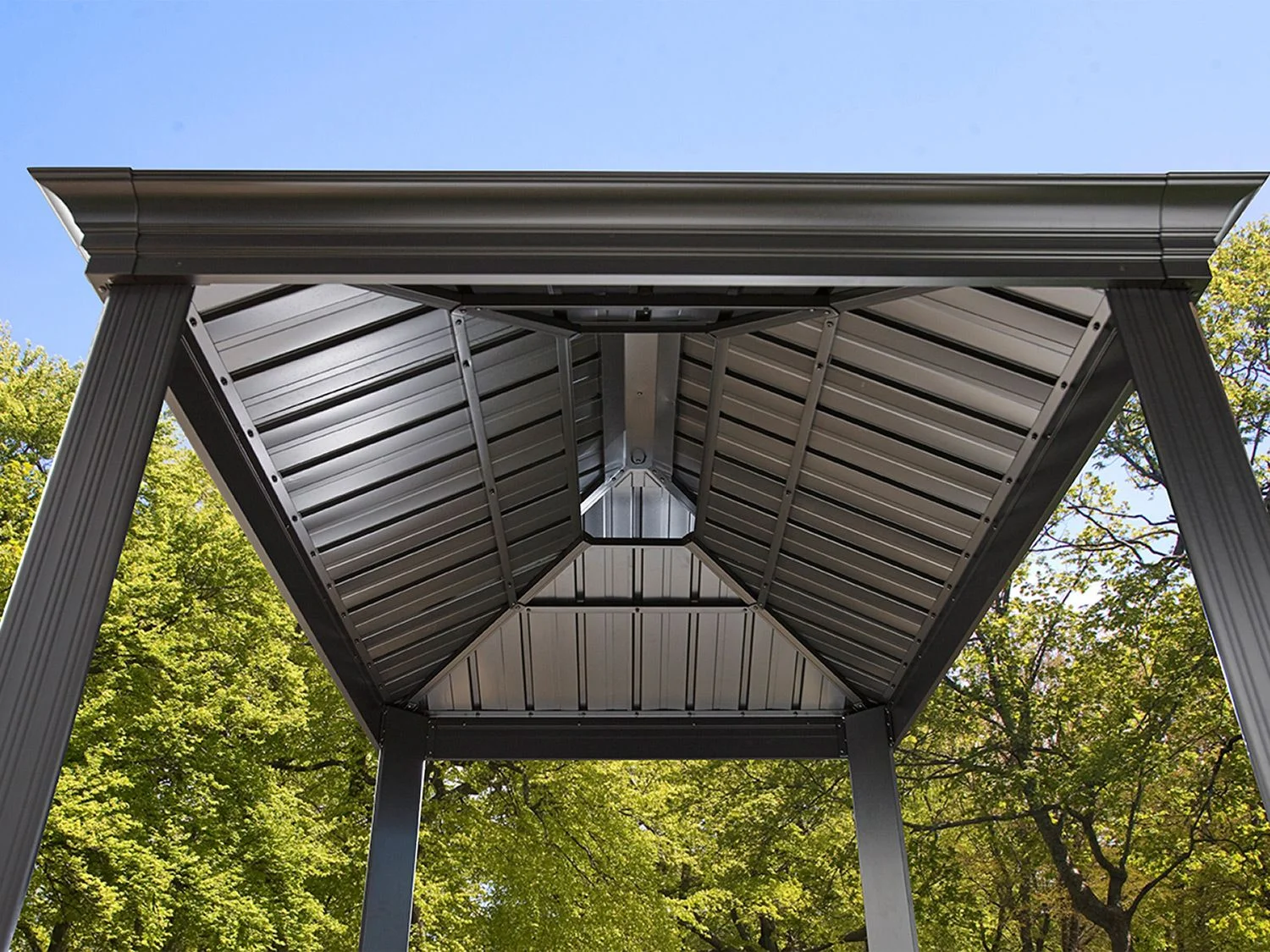 SOJAG Canada Pavillon »Messina«, aus Aluminium und Stahl, mit Seitenablagen u. Rauchablass – Bild 3 von 4
