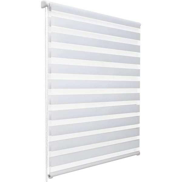 Doppelrollo Doppelrollo SolDecor DL2, 40x150cm, Weiß – Klemmfix ohne Bohren, Sol Royal, Fensterrollo Innen Rollos für Fenster ohne Bohren Sicht & Sonnenschutz
