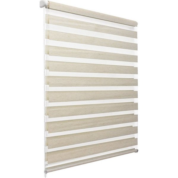 Doppelrollo Doppelrollo SolDecor DL2, 40x150cm, Leinen – Klemmfix ohne Bohren, Sol Royal, Fensterrollo Innen Rollos für Fenster ohne Bohren Sicht & Sonnenschutz