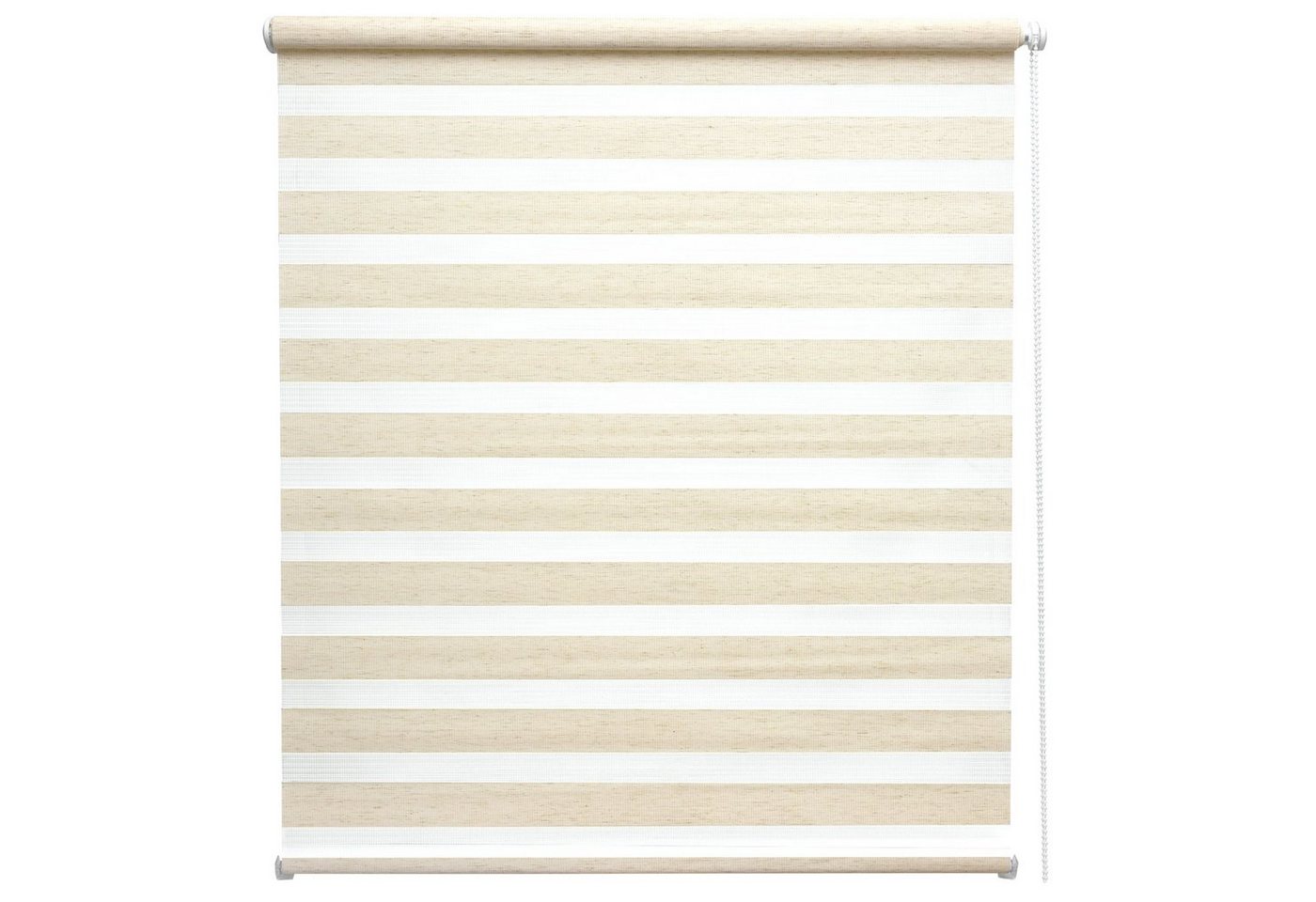 Doppelrollo Doppelrollo SolDecor DL2, 40x150cm, Leinen – Klemmfix ohne Bohren, Sol Royal, Fensterrollo Innen Rollos für Fenster ohne Bohren Sicht & Sonnenschutz – Bild 2 von 5