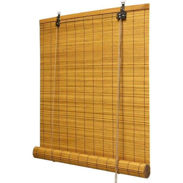 Rollo Bambusrollo SolDecor B86, 60x160cm, Bambus – Klemmfix ohne Bohren, Sol Royal, Raffrollo Bambus Inkl Klemmfix, Holzrollo mit Kindersicherheitsclip