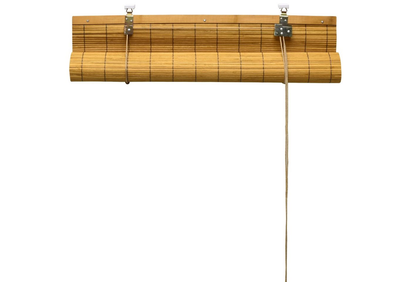 Rollo Bambusrollo SolDecor B86, 60x160cm, Bambus – Klemmfix ohne Bohren, Sol Royal, Raffrollo Bambus Inkl Klemmfix, Holzrollo mit Kindersicherheitsclip – Bild 3 von 4