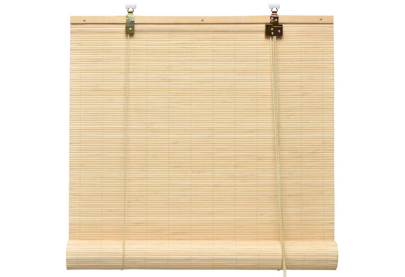 Rollo Bambusrollo SolDecor B86, 60x160cm, Natur – Klemmfix ohne Bohren, Sol Royal, Raffrollo Bambus Inkl Klemmfix, Holzrollo mit Kindersicherheitsclip – Bild 2 von 4