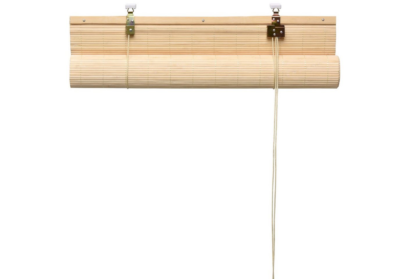 Rollo Bambusrollo SolDecor B86, 60x160cm, Natur – Klemmfix ohne Bohren, Sol Royal, Raffrollo Bambus Inkl Klemmfix, Holzrollo mit Kindersicherheitsclip – Bild 3 von 4