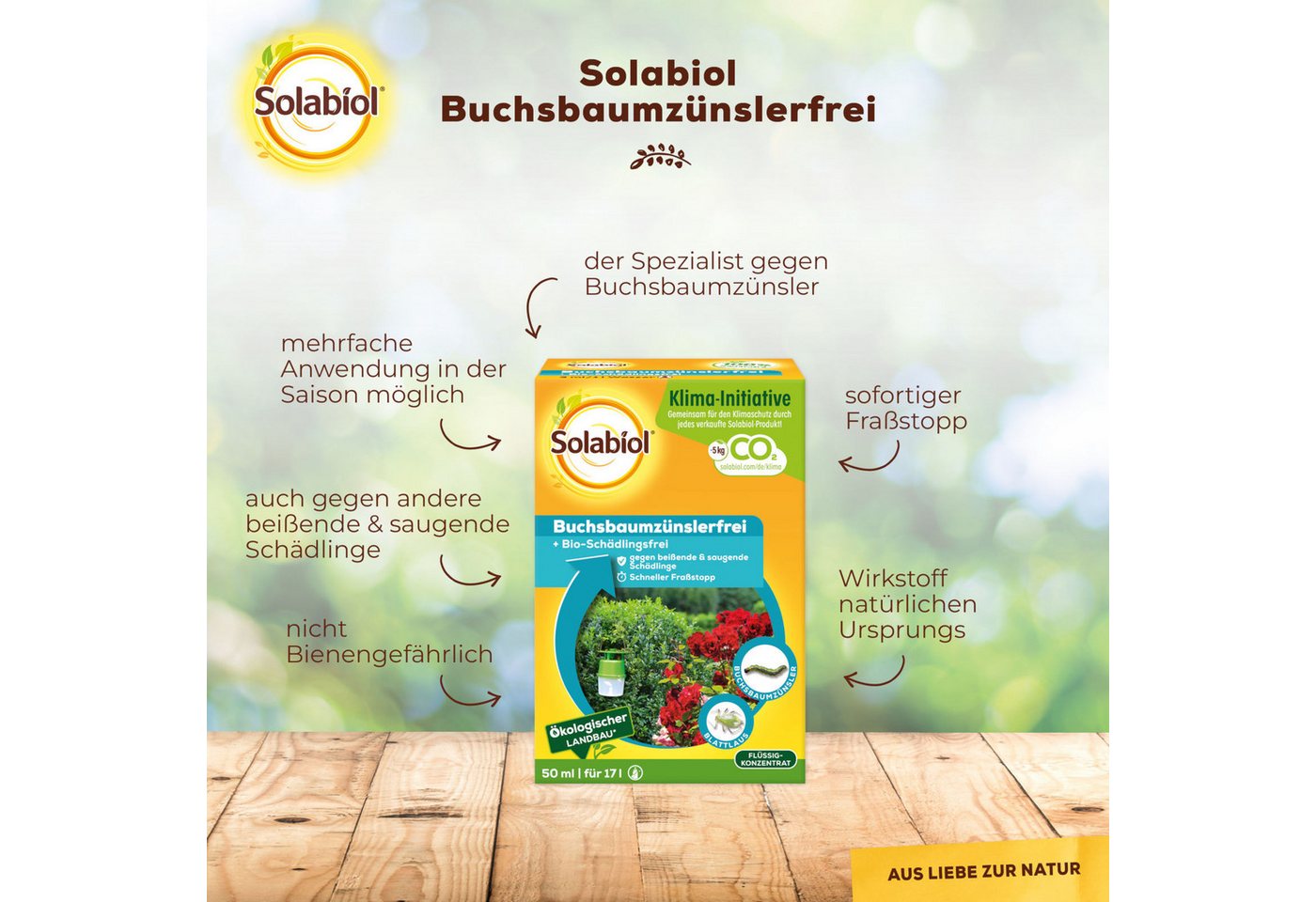 Solabiol Insektenspray Buchsbaumzünslerfrei, 50 ml, 50 ml – Bild 2 von 5