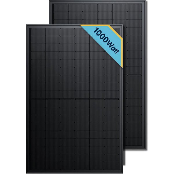 SolarMars Solarmodul 450/500/900/1000Bifazial Glas Solarpanel für Balkonkraftwerke, (PV Modul, 2-St)