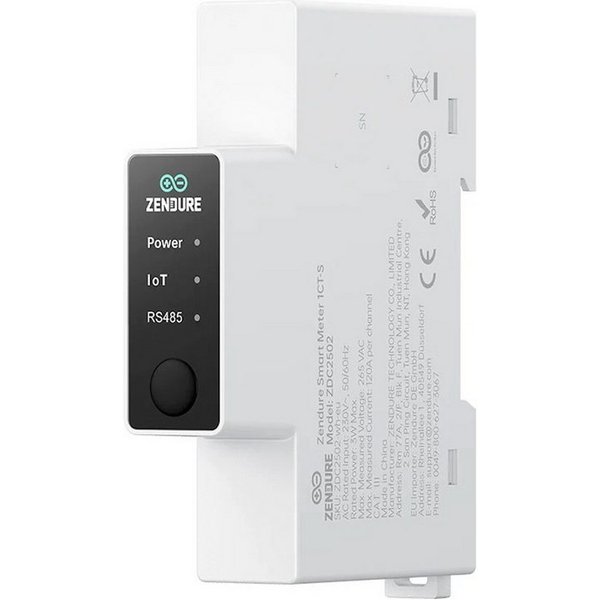 Zendure Solarmodul Zendure Smart Meter Intelligenter Zähler 3CT-S (120A) 0% Mwst., 3 W, n.a., (Packung, 4-St., Enthält 3 x CT-Klemme), 0% Mwst. gem. §12, Abs. 3