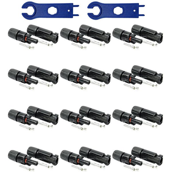 solartronics Solarmodul 5-100 Paar Solarstecker Solar-Spannschlüssel Set, Wasserdicht, (12-St)