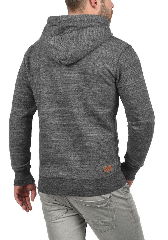 !Solid Kapuzensweatjacke SDCraig Kapuzensweatshirt mit Melange Optik – Bild 3 von 5