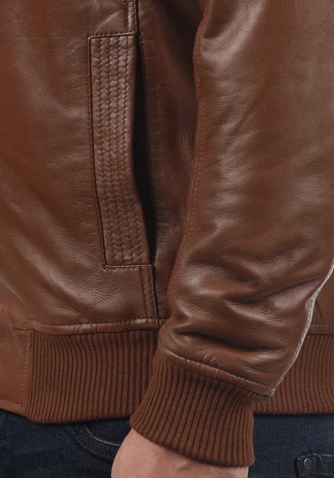 !Solid Lederjacke SDFamash Bikerjacke aus 100% Schafsleder – Bild 5 von 5
