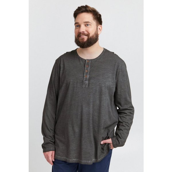 !Solid Longsleeve SDTimur Big & Tall Modisches Oberteil in großen Größen