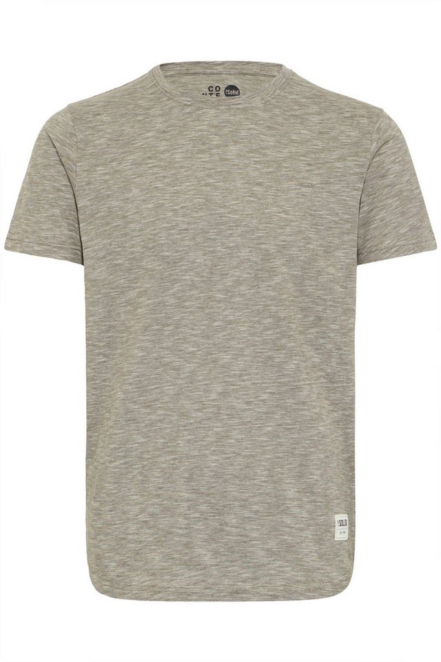 !Solid Rundhalsshirt SDFigos Kurzarmshirt mit Melierung – Bild 2 von 5