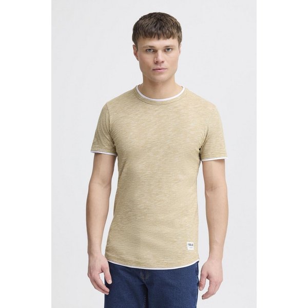 !Solid Rundhalsshirt SDRigos Kurzarmshirt mit farblich abgesetztem Kragen