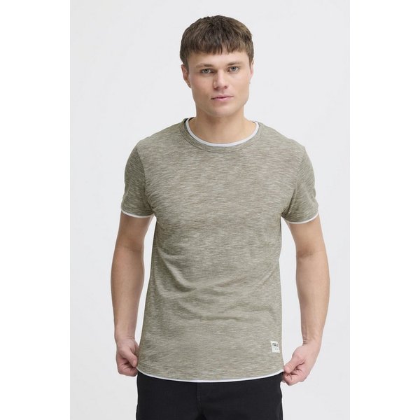 !Solid Rundhalsshirt SDRigos Kurzarmshirt mit farblich abgesetztem Kragen
