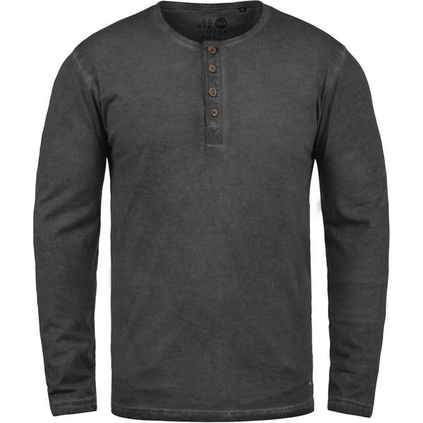 !Solid Rundhalsshirt SDTimur Longsleeve mit Used-Look Waschung