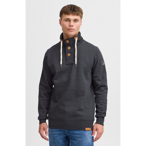 !Solid Stehkragenpullover SDTripTroyer Sweatpullover mit Knopfleiste
