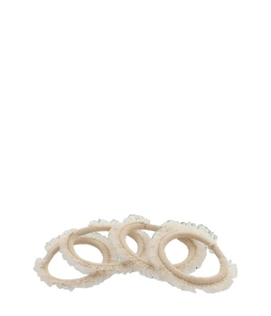 Solida Haargummi Fransen, beige Haargummi · 4 Stk