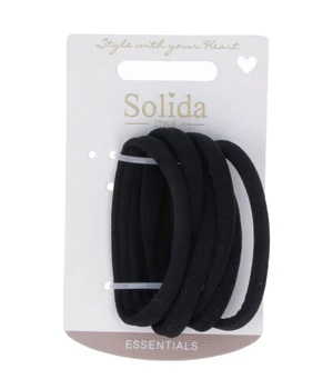 Solida Haargummis schwarz, 6 Stk. Haargummi · 6 Stk