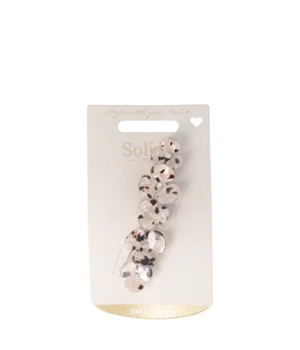 Solida Patentspange Patentspange t-shell Strass Haarspangen · 1 Stk