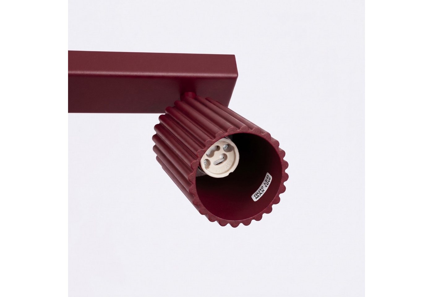 SOLLUX lighting Deckenleuchte Deckenleuchte KARBON 3L burgund, Nicht enthalten – Bild 5 von 5