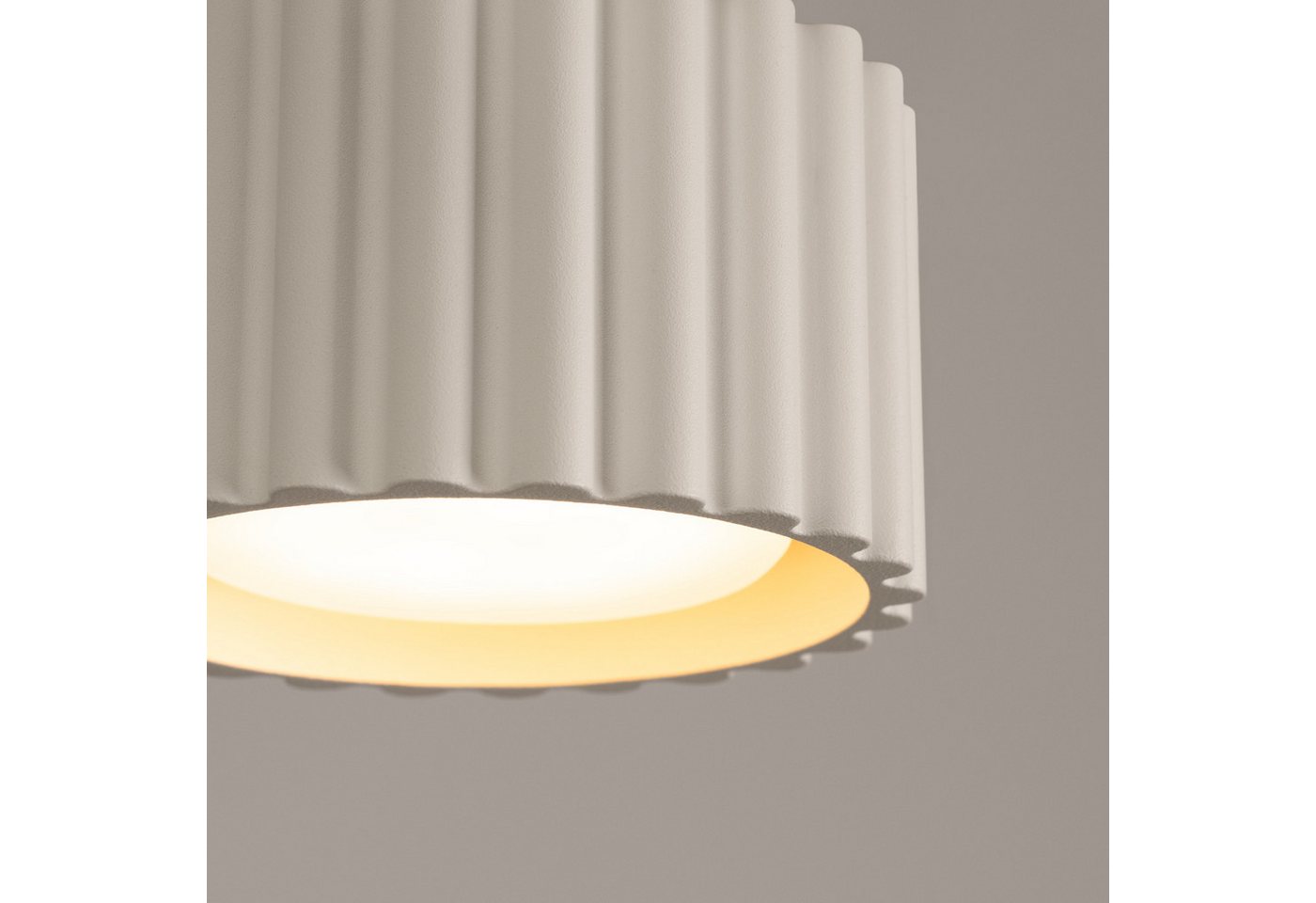SOLLUX lighting Deckenleuchte Plafond Aura 1 Beige Gx53, Nicht enthalten – Bild 4 von 5