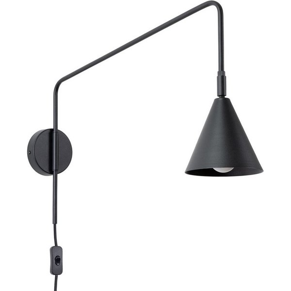 SOLLUX lighting Wandleuchte Wandleuchte Nox Schwarz, Nicht enthalten
