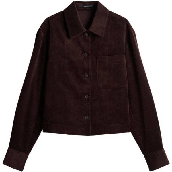 someday Blusenshirt braun,Casual,Polyester,Unifarben,Umlegekragen,Lang,Boxy Fit