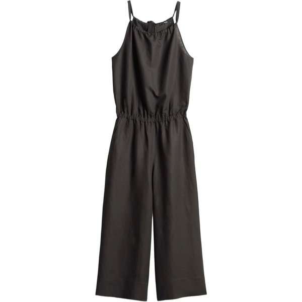 someday Jumpsuit schwarz,Casual,Viskose,Unifarben,Neckholder,Loose Fit