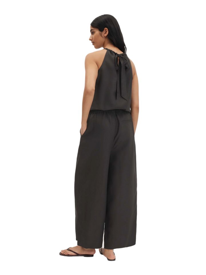 someday Jumpsuit schwarz,Casual,Viskose,Unifarben,Neckholder,Loose Fit – Bild 3 von 5