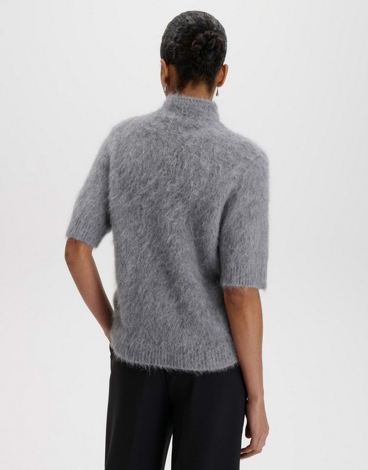 someday Kurzarmpullover Tuomina aus weichem Strick Verkürzte Boxy-Silhouette mit Stehkragen und Strickbündchen – Bild 3 von 5