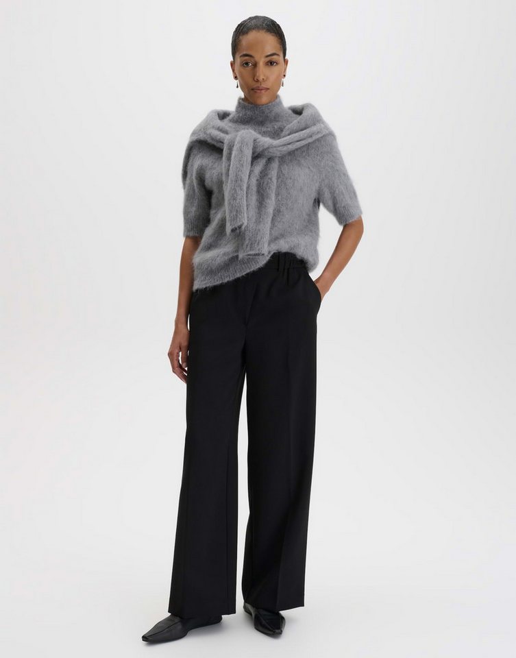 someday Kurzarmpullover Tuomina aus weichem Strick Verkürzte Boxy-Silhouette mit Stehkragen und Strickbündchen – Bild 5 von 5