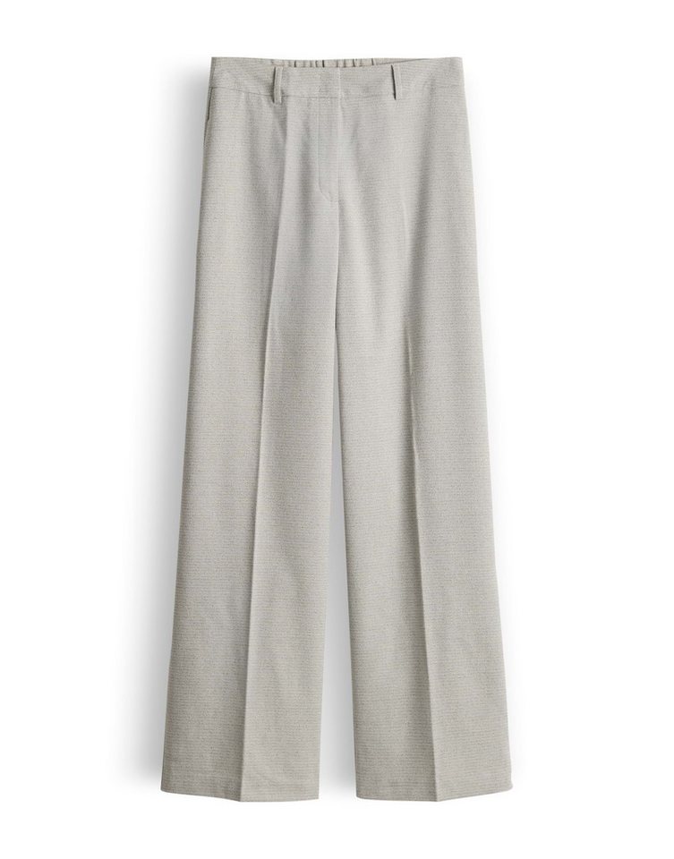 someday Stoffhose Catsby texture Weite Passform mit Bügelfalten und elastischem Bund – Bild 2 von 5