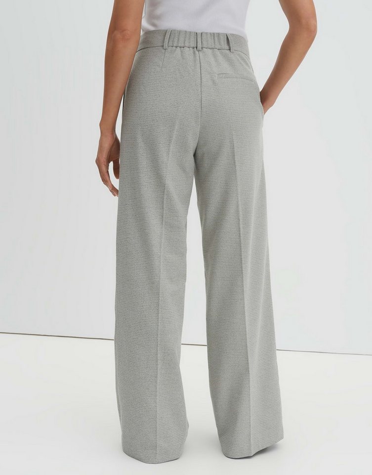 someday Stoffhose Catsby texture Weite Passform mit Bügelfalten und elastischem Bund – Bild 3 von 5