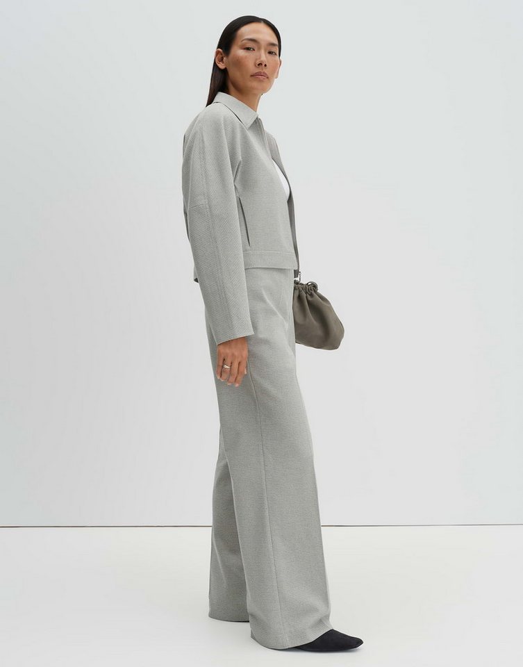 someday Stoffhose Catsby texture Weite Passform mit Bügelfalten und elastischem Bund – Bild 5 von 5