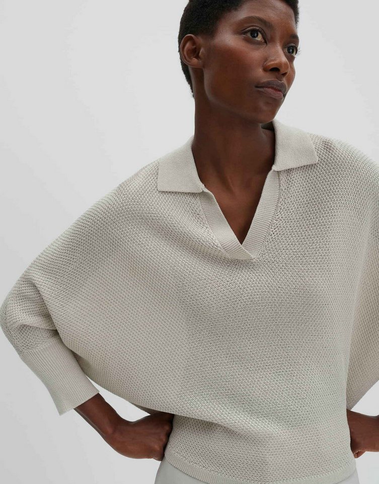 someday Strickpullover Telanora aus Viskose-Strick Oversized Silhouette mit Polokragen, lässig – Bild 4 von 5