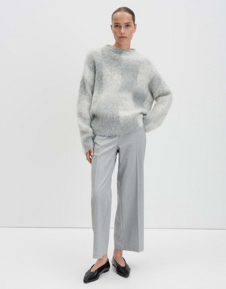 someday Strickpullover TEONIE Loose mit Jacquardmuster Jacquard-Pullover mit weitem Schnitt und modernem Funnel Neck – Bild 5 von 5