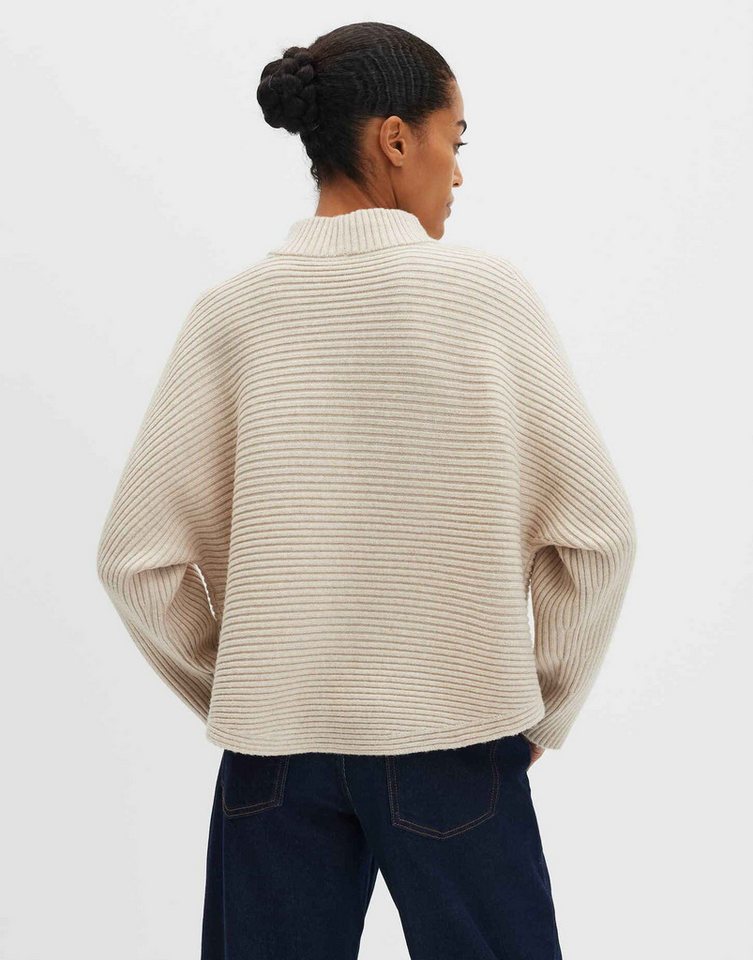 someday Strickpullover TIALDA Regular mit Rippstruktur lockere Passform, ovaler Schnitt, Rippstruktur, formstabil – Bild 3 von 5