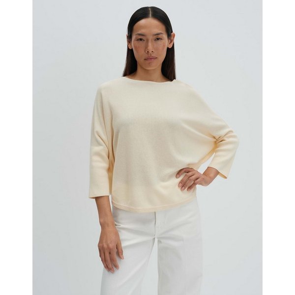 someday Strickpullover Tiraja ease im Cape-Style Cape-Style mit U-Boot-Ausschnitt, cosy Komfort