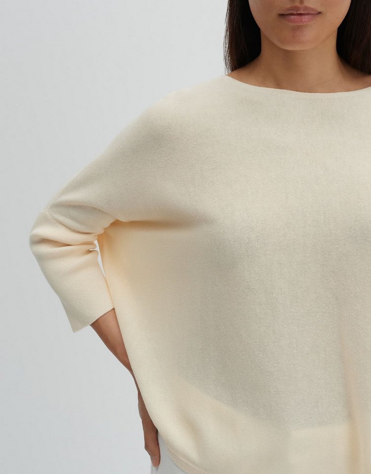 someday Strickpullover Tiraja ease im Cape-Style Cape-Style mit U-Boot-Ausschnitt, cosy Komfort – Bild 4 von 5