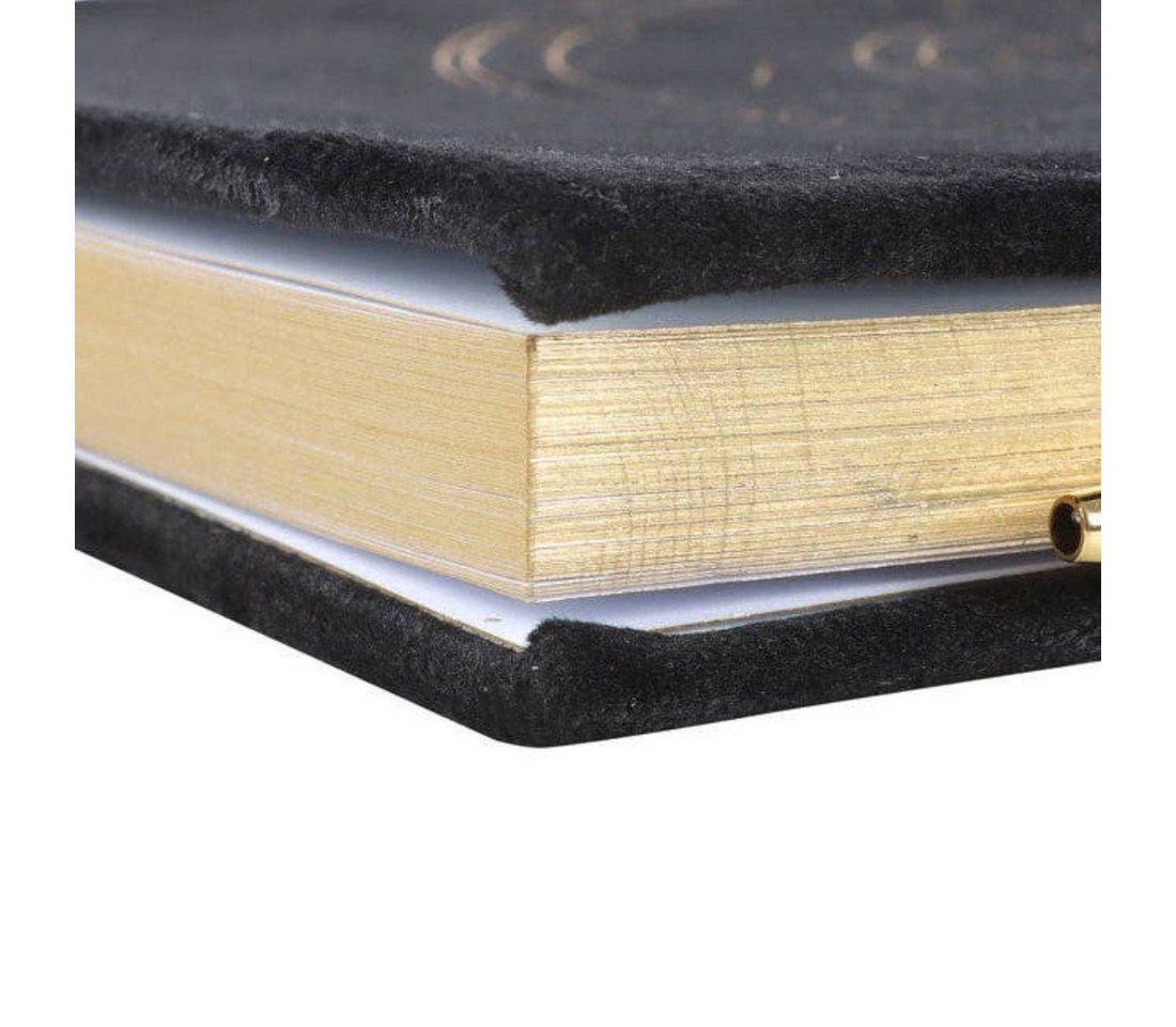 Something Different Notizbuch Astrologie Tierkreiszeichen Tagebuch Samt mit schwarzem Obsidianstift, Astrologie Tierkreiszeichen Tagebuch Samt mit schwarzem Obs – Bild 4 von 4