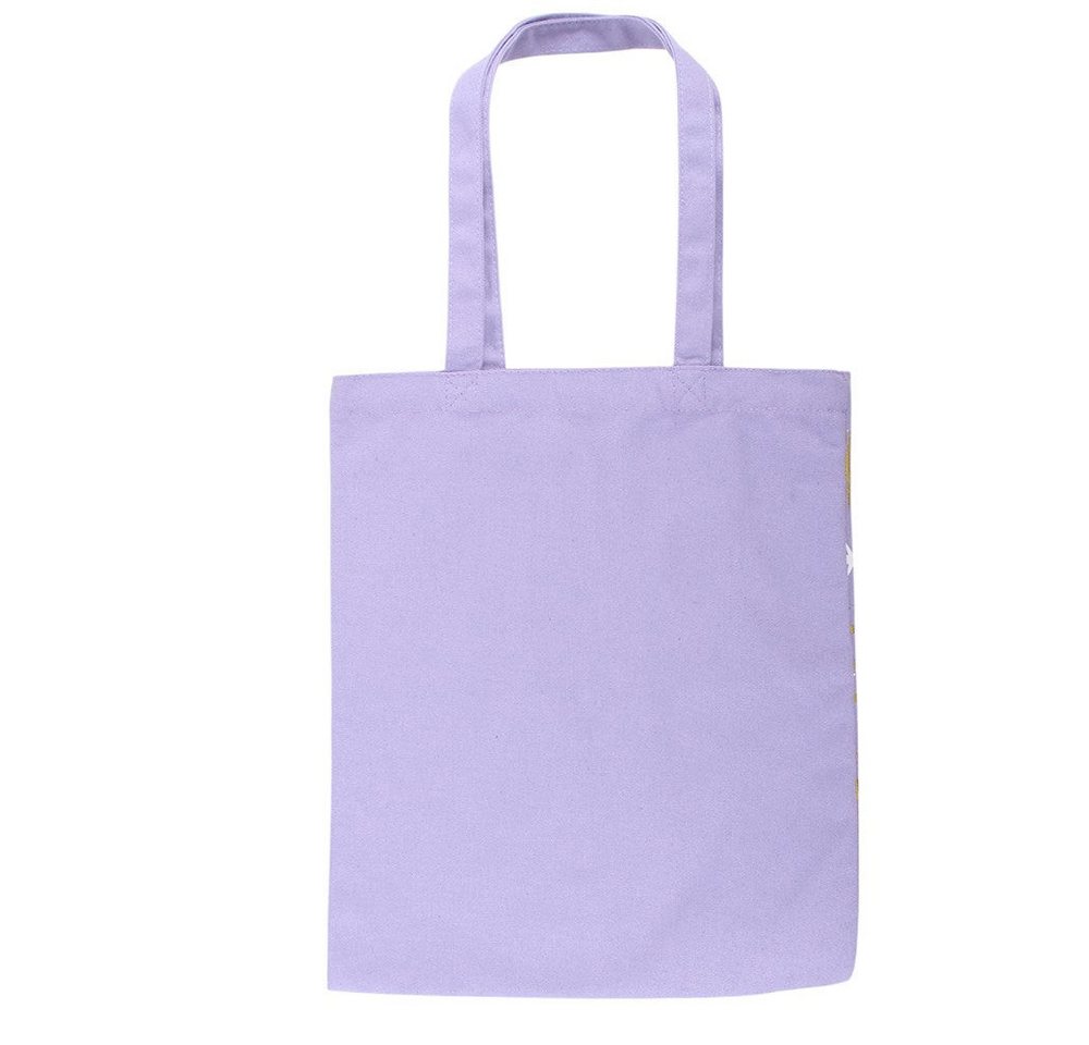 Something Different Schultertasche Pastel Skies Pastell Stofftasche in violett – Lavendel Mond & Sterne, leichte Canvas Stofftasche mit himmlischem Lavendel-Pri – Bild 2 von 3