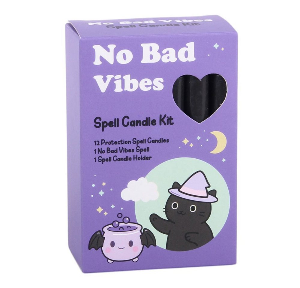 Something Different Standkerzenhalter No Bad Vibes Spell Kawaii Kerzenset mit Triple Moon Halter Gothic – Bild 2 von 4