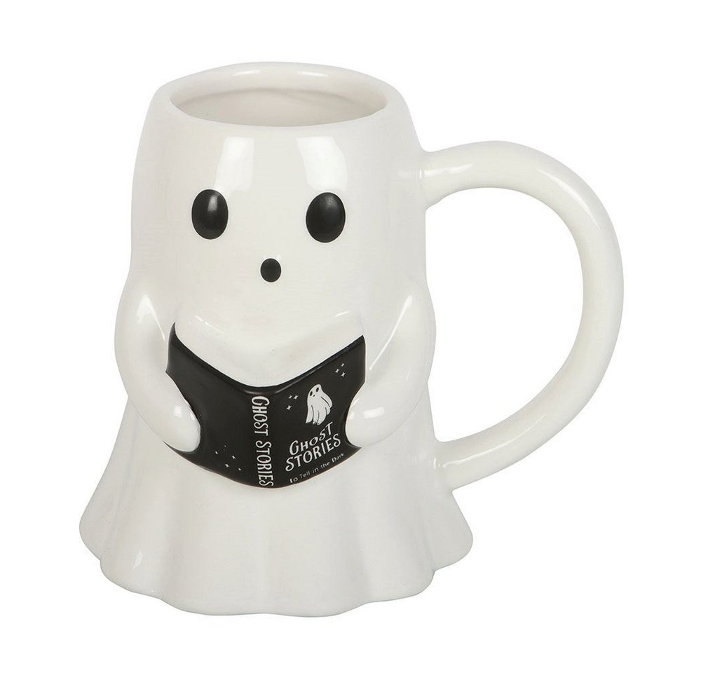 Something Different Tasse Ghost Stories Keramiktasse – Geist mit Buch Halloween Mug – Bild 2 von 5