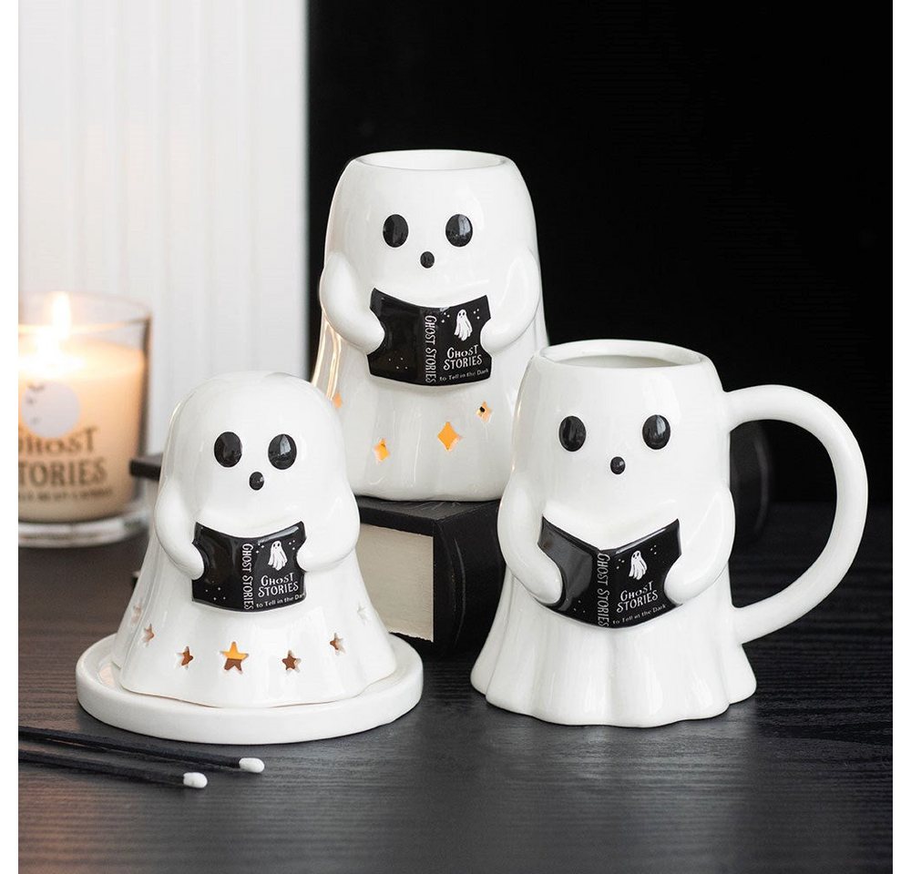 Something Different Tasse Ghost Stories Keramiktasse – Geist mit Buch Halloween Mug – Bild 5 von 5