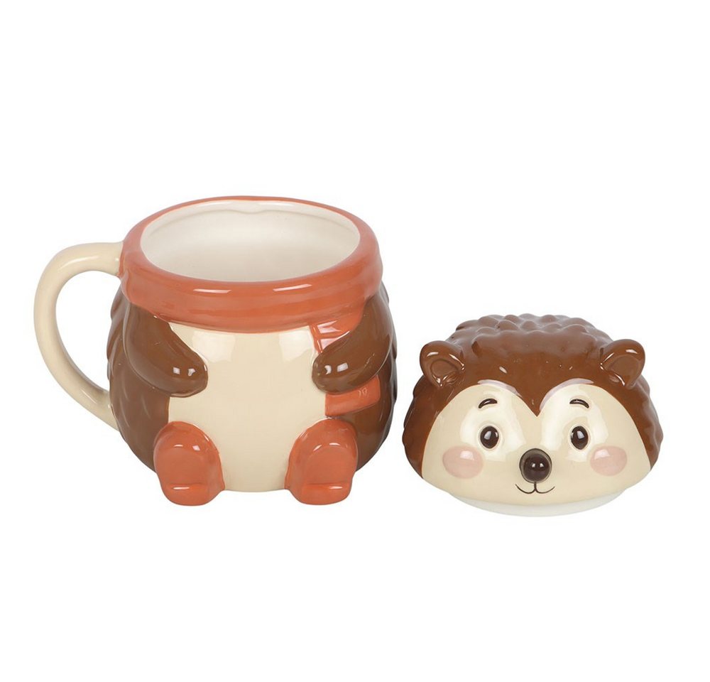 Something Different Tasse Vintage Tasse Kaffeebecher Igel mit Deckel – Hazel Hedgehog – Bild 2 von 5