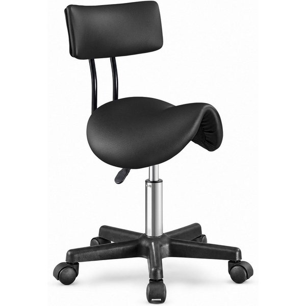 SONGMICS Arbeitshocker Sattelhocker Ergonomischer Arbeitsstuhl Höhenverstellbar, bis 150 kg, für Büro, 360° Drehbar, 56 x 56 x 68,5-82,5 cm